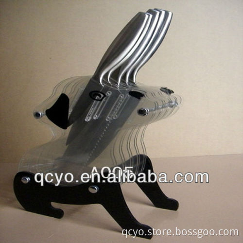 acrylic customized elegant dog-shaped knife display